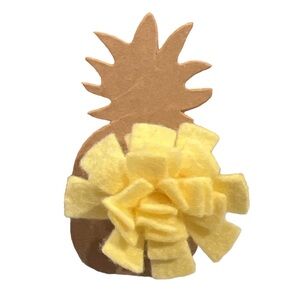 NEW Yellow Felt Flower Lapel Pin